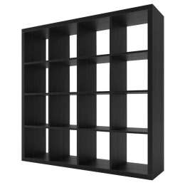 стеллаж PIANO 4x4 1444x1444x280мм черный тамбурат