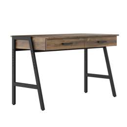 стол письменный MAKE MEBEL Курс 1200х600х750мм 9005 муар Дуб Чарльстон темно-коричневый