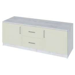тумба 2 двери 2 ящика Trisha Base 511x1400x400мм МДФ/ЛДСП панакота фактур/дуб харбор